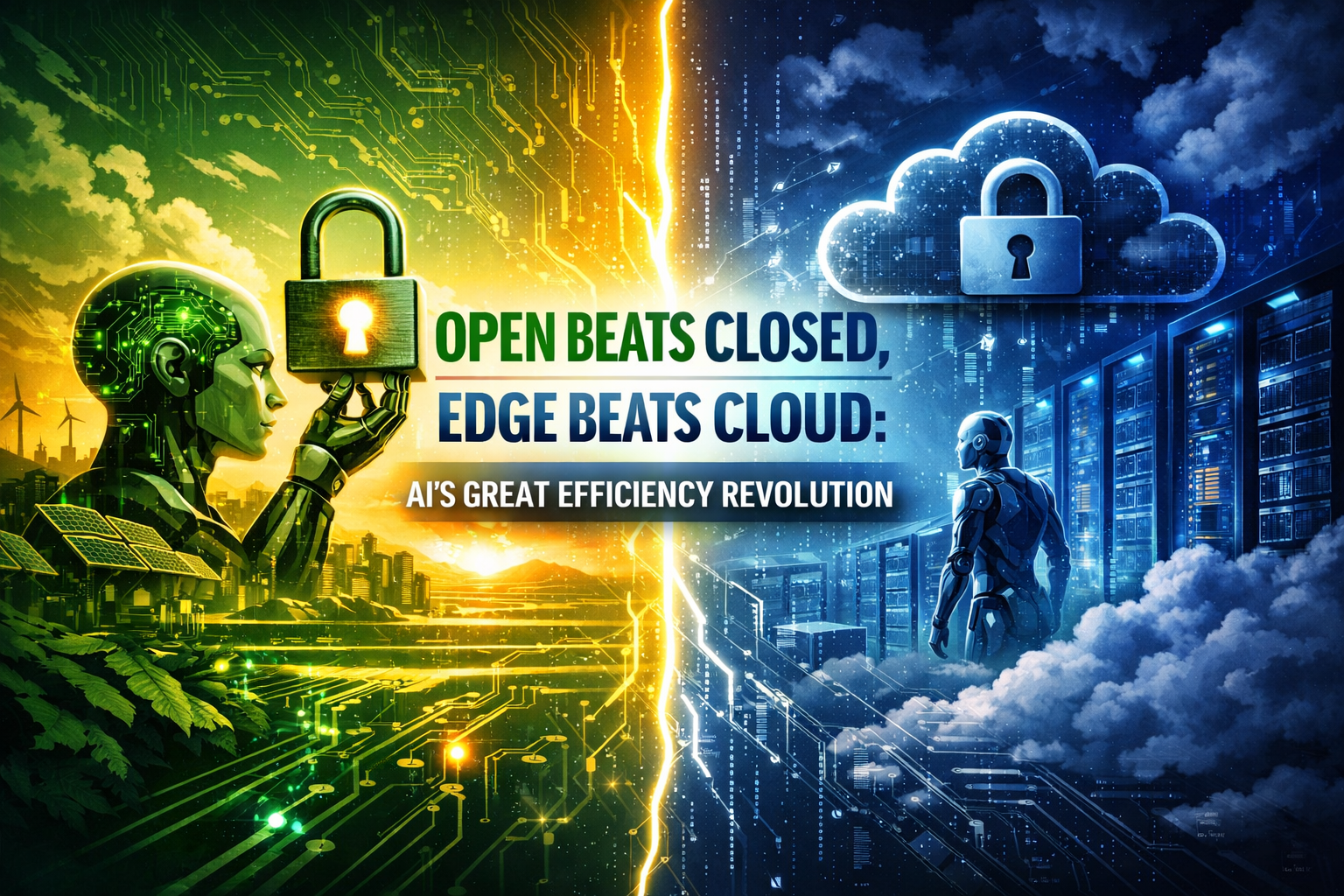 Open Beats Closed, Edge Beats Cloud: AI's Great Efficiency Revolution
