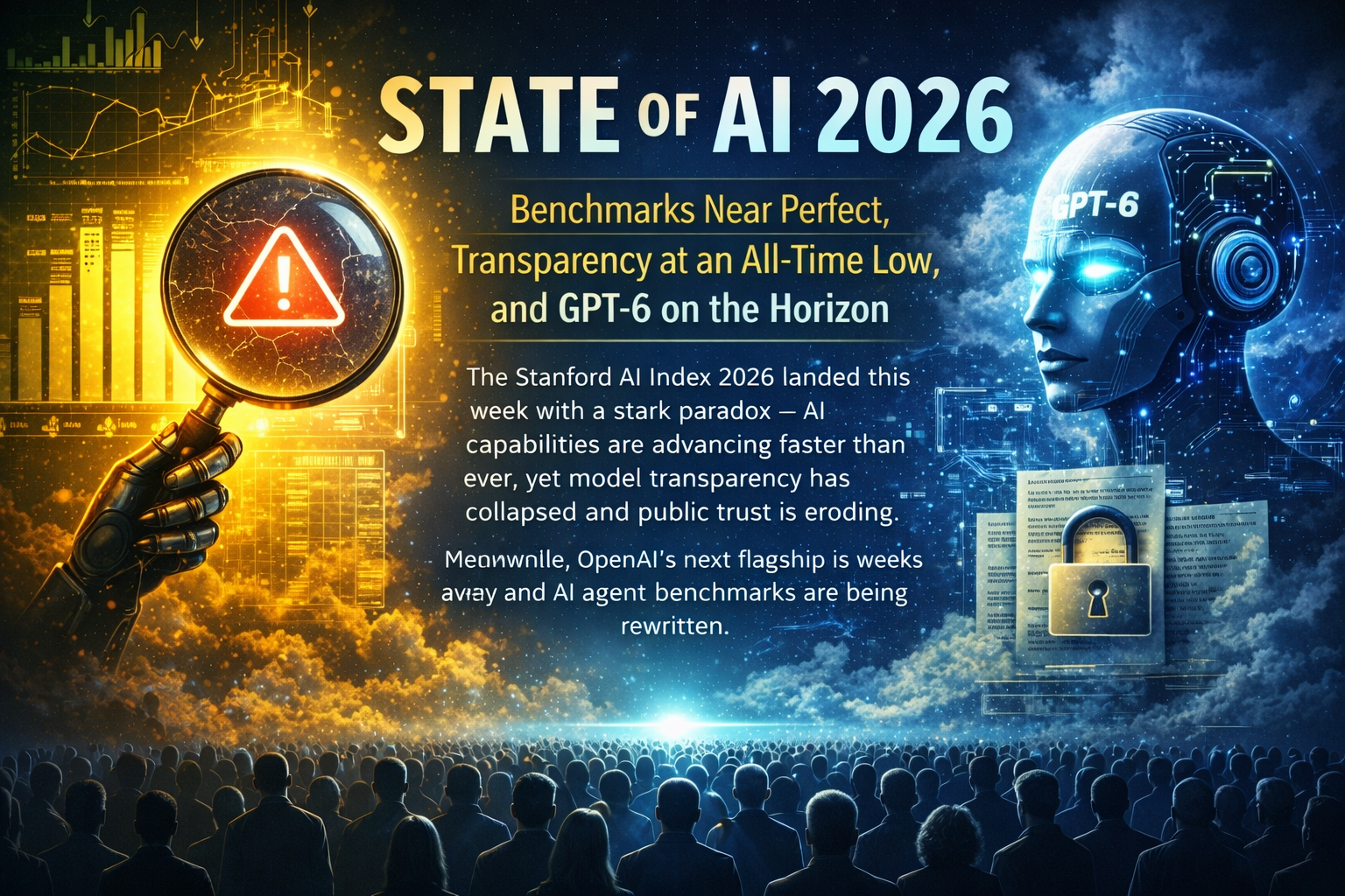 State of AI 2026: Benchmarks Near Perfect, Transparency at an All-Time Low, and GPT-6 on the Horizon